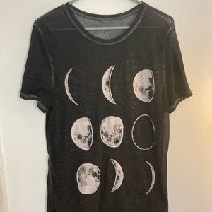 Women’s Black Sheer Moon Shirt